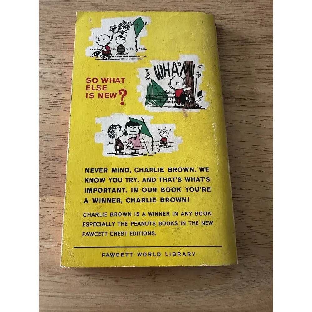 Peanuts Charlie Brown Comic/Cartoon PB Book Lot 4 1967 Charles M Schulz VTG